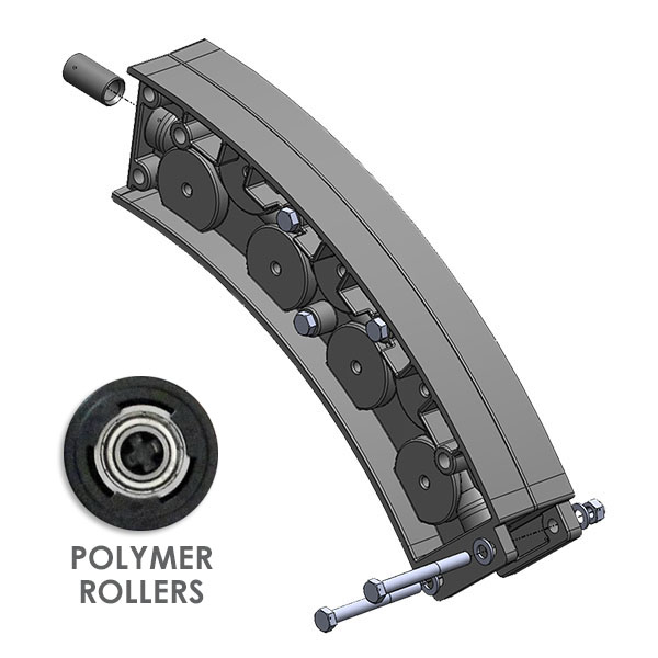 45° Guide Module with Polymer Rollers